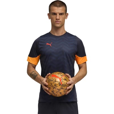 Puma Heren IndividualCUP Voetbal Jersey (Marine/Oranje)