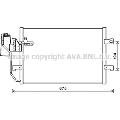 Condensator, airconditioning AVA COOLING MSA5289D AVA