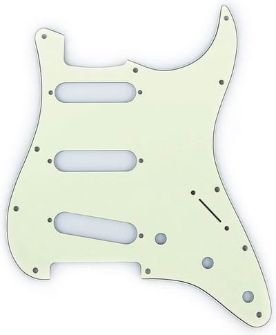 Fender 992144000 pickguard Strat®, SSS, 11 screw holes, 3-ply, mint green