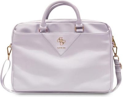 Guess Triangle Big 4G Logo Universele Laptoptas - (Geschikt voor toestellen tot 16") - Paars