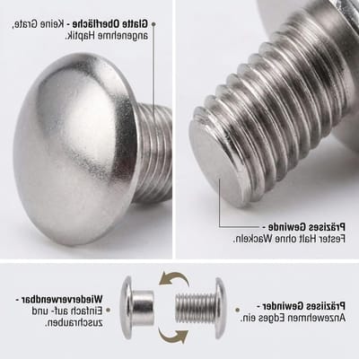 Boekschroeven M5 x 6 mm - Zilveren Kruiskop Schroeven voor Houtbewerking en Meubelmontage