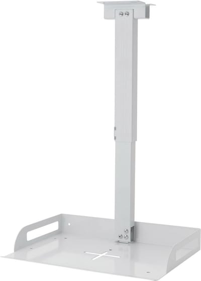 In hoogte verstelbare Projectorstandaard met Plaat - Universele Plafondbevestiging voor Projector - Wit