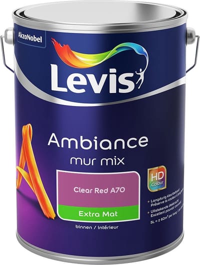 Levis - Ambiance Mur Extra Mat Mix - Clear Red A70 - Mengverf - 5 L