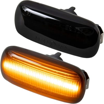 phil trade LED zijknipperlichten, zwart, compatibel met A3 8P | A4 B6 B7 & Cabrio | A6 C6 4F [7315-1]