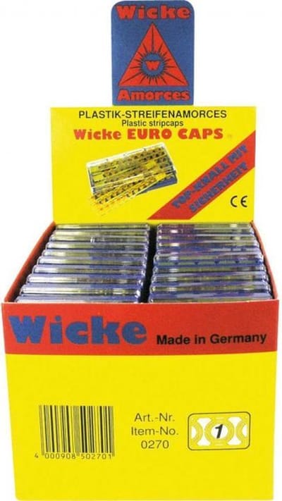 Wicke Ammorces knalpatronen strip - 200x plaffertjes voor speelgoedwapens - Voor knal fopartikelen en raketjes 1 shots