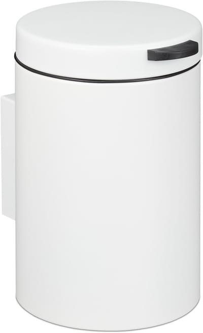 Afvalbakje 3 l - hangend - softclose - binnenemmer - badkamer - wit