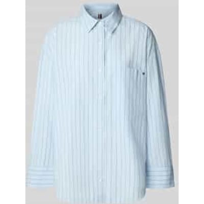 Oversized overhemdblouse van puur katoen