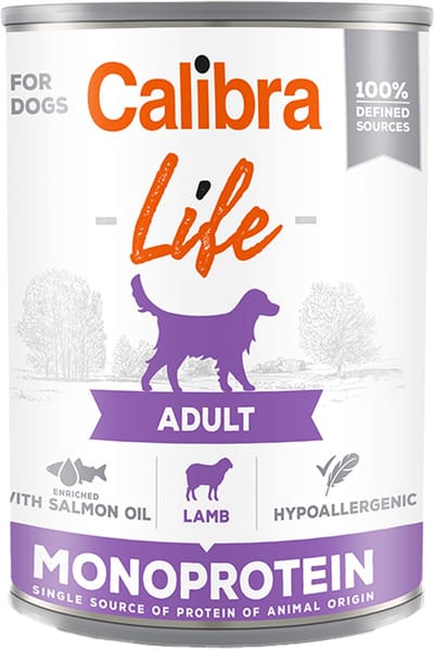 Calibra Dog Life Adult Natvoer - Lam - 6 x 400 g
