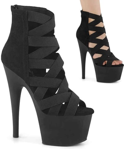 Pleaser - ADORE-700-24 Plateau Laarzen - US 5 - 35 Shoes - Zwart