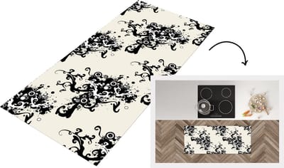 Keukenloper - Loper keuken - Patronen - Zen - Abstract - 120x50 cm - Keukenloper vinyl