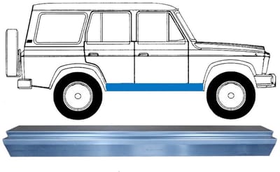 Reparatie dorpel voor Aro 24 1972-2006 / Links = Rechts (symmetrisch)