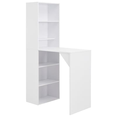 vidaXL - Bartafel - met - kast - 115x59x200 - cm - wit