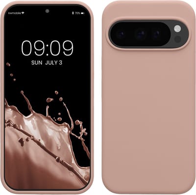 kwmobile telefoonhoesje geschikt voor Google Pixel 10 / Pixel 10 Pro - Hoesje met siliconen coating - Smartphone case in mat oudroze