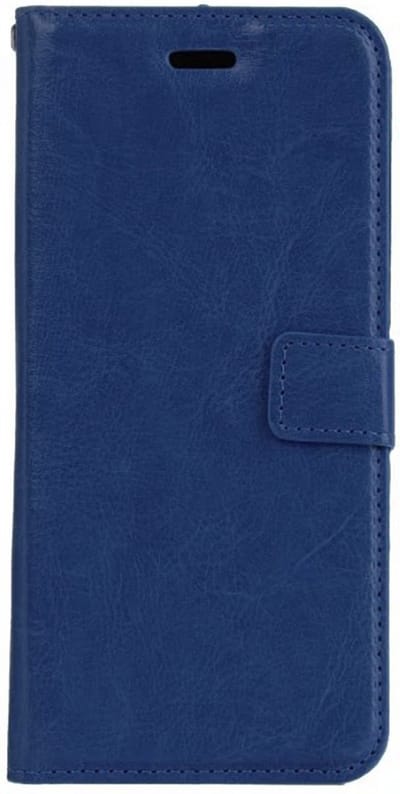 Hoesje Met Pasjeshouder - Geschikt voor Apple iPhone 7 - Luxe Bookcase Portemonee - Flip Case - Kunstleer Book Case - Flipcase - Book Cover - Walletcase - Portemonneehoes - Donkerblauw