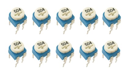 Weerstand regelbaar 500K Ohm RM-065 Trimpot Trimmer Potentiometer 10-stuks RM065-504