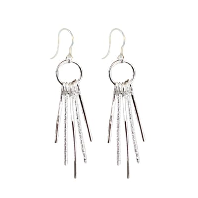 Allergievrije oorbellen -Celaya -zilverkleurig- staafjes- Charme Bijoux