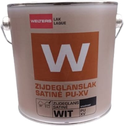 Welters lak satin voor buiten ral 9010 2,5 liter