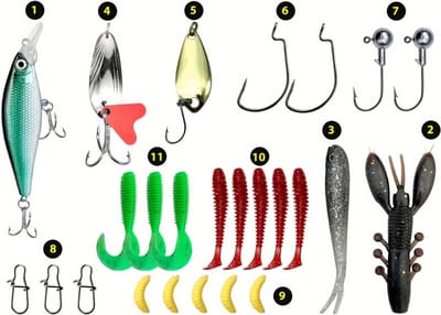 Nivard Visspullen - Viskoffer - Tacklebox - Kunstaas - Vis Accessoires - Hengelsport - Spullen - Roofvis - Karper - Snoek - 26 stuks