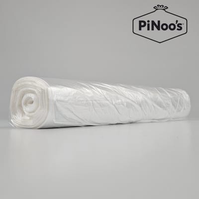 Transparante Vuilniszakken 35 Liter | 5 rollen à 100 zakken - HDPE-plastic | T12 | 63x60 cm - Doorschijnende vuilniszakken 35L, Doorzichtige afvalzakken 35 liter (06306001110)