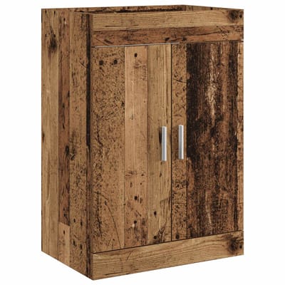 vidaXL - Badkamer - Onder - Het - Wastafel - Kast - Oud - hout - 56 - x - 37,5 - x - 81 - cm