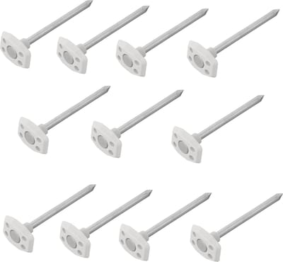ProPlus Metalen grondzeilpennen - Veiligheidsontwerp - Ø6 mm - 10 cm - Set van 10