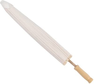 Dailygoods- Paraplu Witte Papieren Paraplu - Decoratieve Paraplu - Bruiloft/Gastgeschenken - Cosplay - DIY Projecten - Hoge Kwaliteit - Decoratieve Parasol