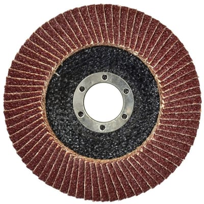 GEKO Aluminium oxide lamellenschijf - 115 mm - korrel 40 - voor staal en hout - 10 stuks