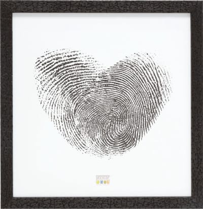 Deknudt Frames fotolijst S45RL2 - zwart - burned wood look - 30x30 cm