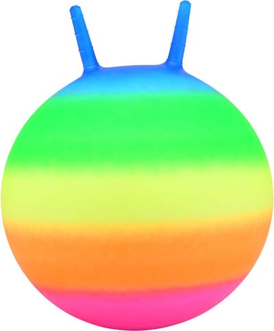 John Toy Regenboog skippybal 45cm