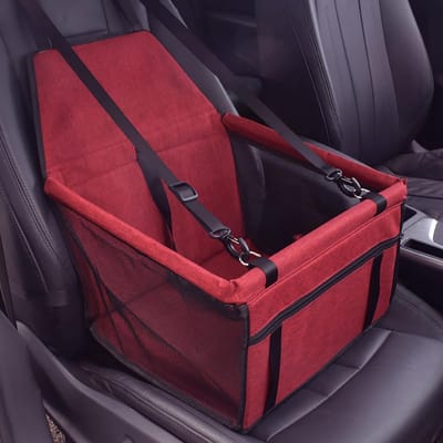 Huisdier Autostoel - Hondenmand Auto - Veilig Reizen - Ademend & Stevig - 50x50x50 cm - Zwart