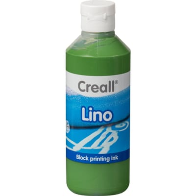 Creall lino verf groen 250ml - blokprintverf voor linoleum en hout.
