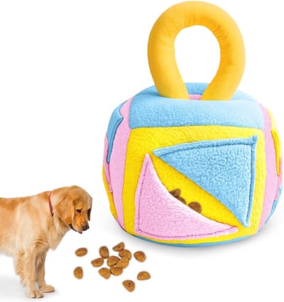 Graafmat voor honden 13 x 13 cm met handgreep, herbruikbaar en wasbaar, snuifmat voor training en zoekinstinctontwikkeling
