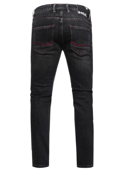 Jeansbroek "TORI" slim fit destroyed denim