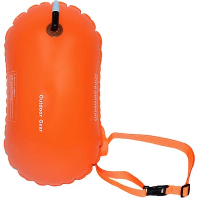 Gilet de natation simple facile à gonfler, flottabilité de 8 kg, 48 x 29 cm, Vitality Orange
