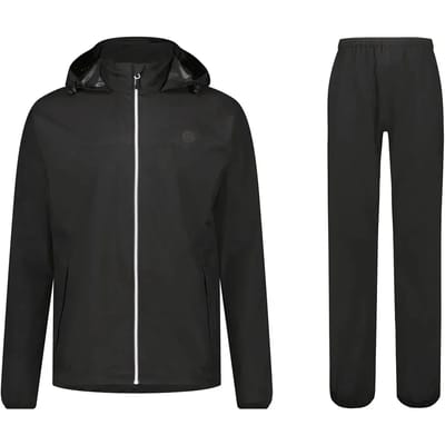 AGU GO Regenpak Essential Unisex - Zwart - XXL - Dames & Heren - Waterdicht & Ademend