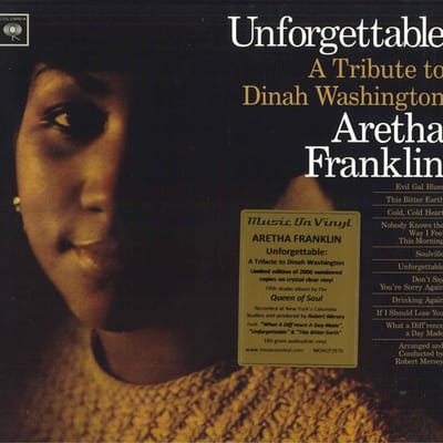 LP Plaat ARETHA FRANKLIN - Unforgettable - A Tribute To Dinah  MOVLP2970 Music On Vinyl, 2022 Europa Jazz brown