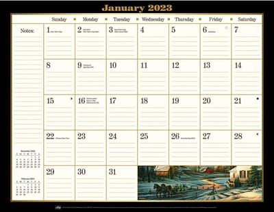 Bureaublok Kalender 2023 Weekend en Feestdagen Overzicht