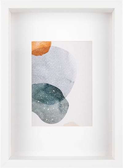 Walther Shape - 3D FSC Houten lijst - Fotoformaat 21x29,7cm - Kunstglas - Wit