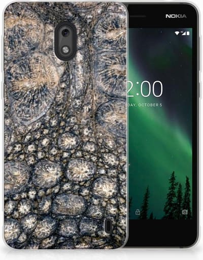 Nokia 2 TPU Hoesje Krokodillenprint