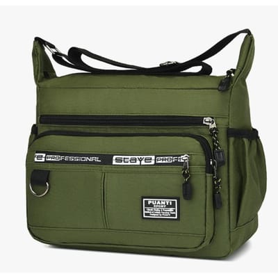 Heren Schoudertas Oxford Doek Casual Reis Crossbody Tas Grote Capaciteit Middelbare Leeftijd Kleine Vierkante Tas Gereedschapstas