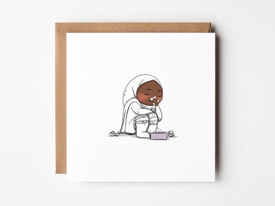 Beterschapskaart Noor ziekjes | Geïllustreerde wenskaart | beterschap wenskaart | inclusief envelop