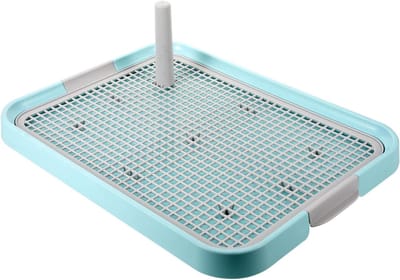 Huisdier Toilet - Puppy Plasbak - Zindelijkheidstraining Hond - Anti-slip Ontwerp - 49 x 37 x 15 cm - Grijs