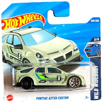 HOT WHEELS PONTIAC AZTEK CUSTOM HONG 5 MEADOW GREEN 205/250 HW WILD WIDEBODY 3/5 SHORT CARD 2025