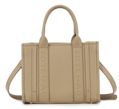 Giuliano kunstlederen handtas ''Tote bag'' Eleni - Dames - Klein - Taupe