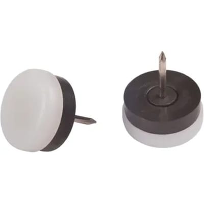Fix-o-moll Meubelglijder - Nagelbaar - Kunststof - Diam. 22mm - Rond - 8 Stuks