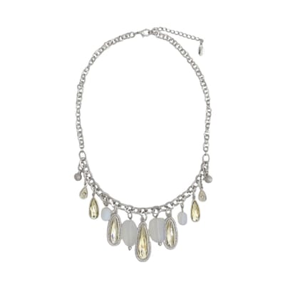 Behave - Ketting - Zilverkleurig met Kristal Hangers - Elegante Damesmode