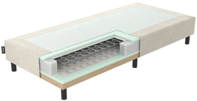 Mörgenn Ideal Boxspring - Losse Box - Luxe Bonellvering - Hotelkwaliteit - Beige - 60x200 cm - 30cm hoog