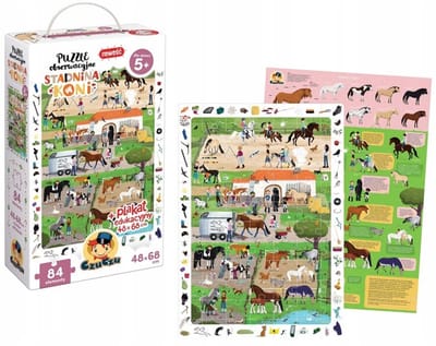 CzuCzu Observatiepuzzel Paardenstal 84 Stukjes