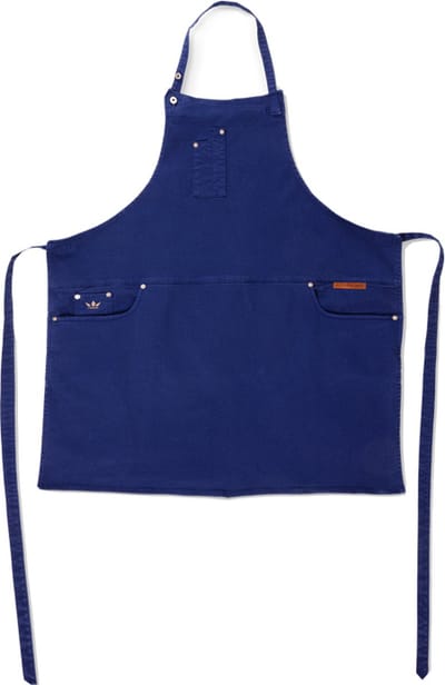 Dutchdeluxes - keuken -en Barbecue - schort met 5 zakken - Indio jeans - Blauw denim