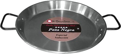 Paella Pan van gepolijst staal 42 cm - Geschikt voor elk type kookplaat